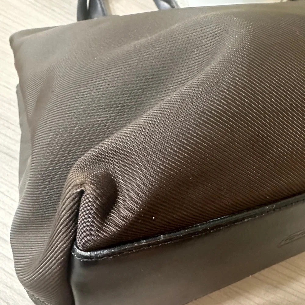 Coach Mercer Olive Green and Black Tote Satchel with Bead Charm